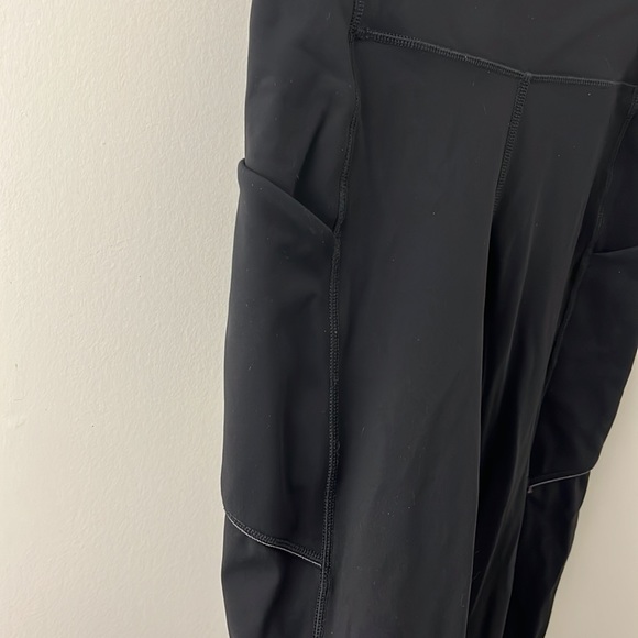 Black Lululemon Cropped Leggings - Picture 2 of 4